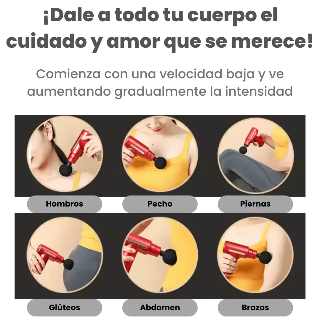 Pistola de Masaje con Percusion Portatil