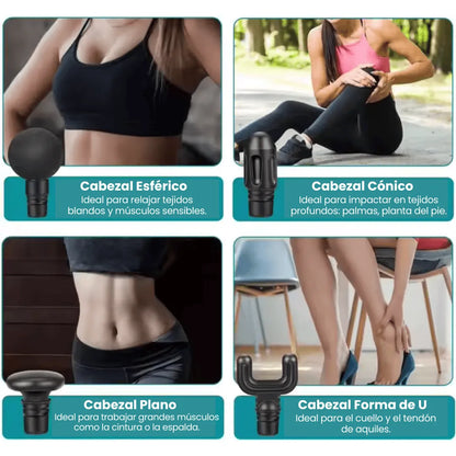 Pistola de Masaje con Percusion Portatil