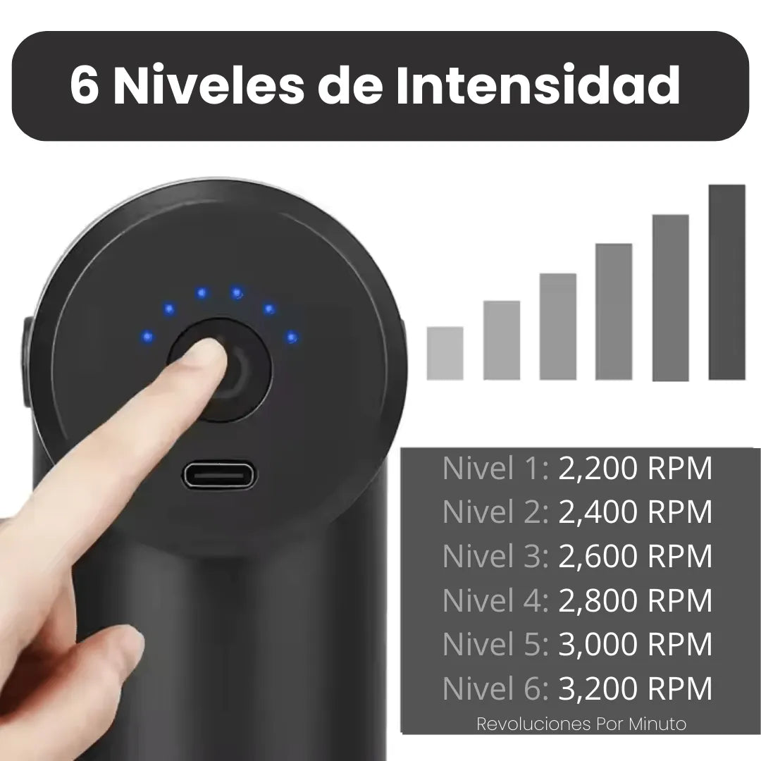 Pistola de Masaje con Percusion Portatil